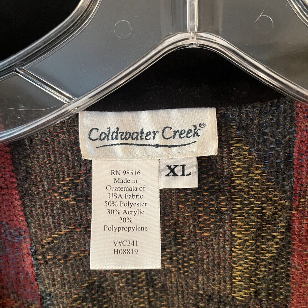 Coldwater Creek Vintage Brocade Jacquard abstract print jacket size XL, retro - Picture 7 of 8